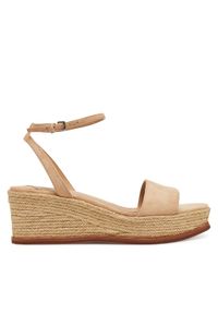 Lauren Ralph Lauren - LAUREN RALPH LAUREN Espadryle Leona 802920421010 Beżowy. Kolor: beżowy. Materiał: zamsz, skóra