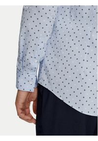 Calvin Klein Koszula K10K113168 Niebieski Slim Fit. Kolor: niebieski. Materiał: bawełna
