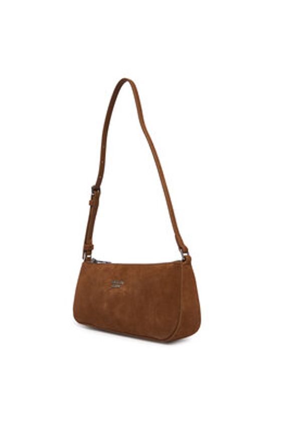 Tommy Jeans Torebka Tjw Must Suede Shoulder Bag AW0AW18454 Brązowy. Kolor: brązowy. Materiał: skórzane, zamszowe