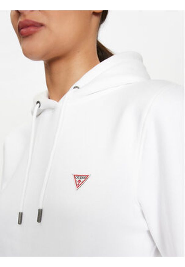 Guess Jeans Bluza W4YQ04 KC811 Biały Regular Fit. Kolor: biały. Materiał: bawełna