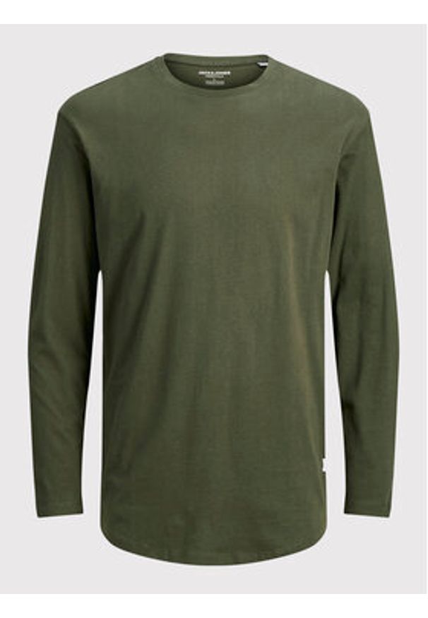 Jack & Jones - Jack&Jones Longsleeve Noa 12190128 Zielony Loose Fit. Kolor: zielony. Materiał: bawełna. Długość rękawa: długi rękaw
