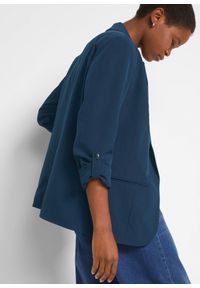 bonprix - Żakiet oversize. Kolor: niebieski. Styl: klasyczny #2