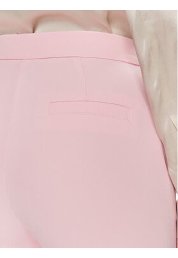Maryley Spodnie materiałowe 24EB587/43OR Różowy Wide Leg. Kolor: różowy. Materiał: syntetyk