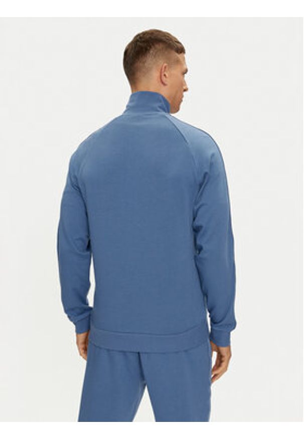 Hugo Bluza Tonal Logo 50520493 Niebieski Regular Fit. Kolor: niebieski. Materiał: bawełna