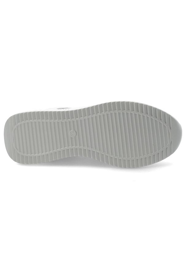 Białe Sneakersy S.Barski Sportowe Obuwie Damskie. Okazja: na co dzień. Zapięcie: sznurówki. Kolor: biały. Materiał: materiał. Szerokość cholewki: normalna