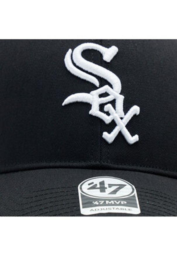 47 Brand Czapka z daszkiem MLB Chicago White Sox Branson '47 MVP B-BRANS06CTP-BK Czarny. Kolor: czarny. Materiał: materiał