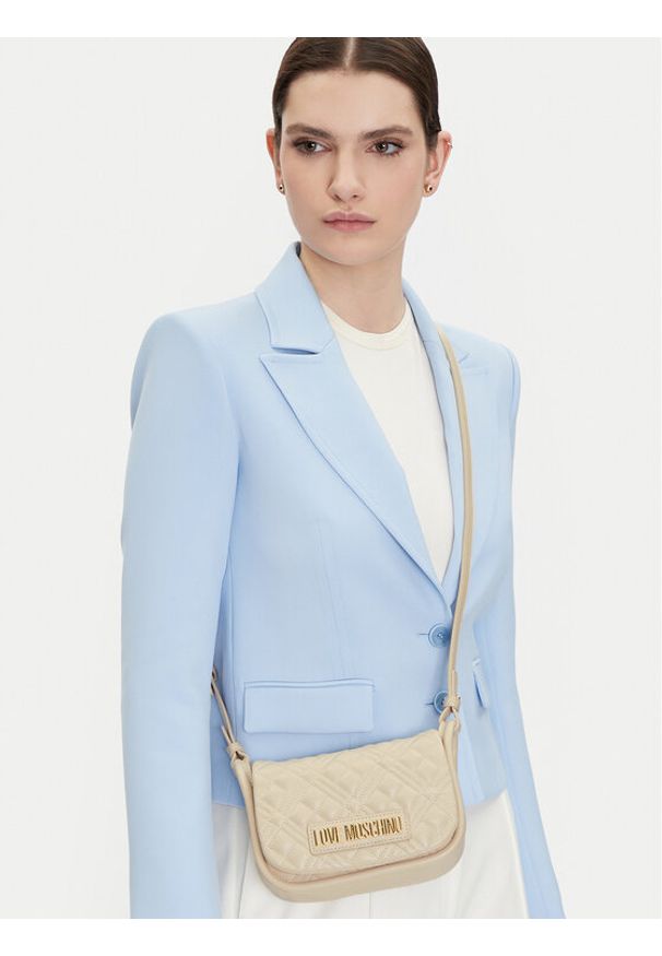 Love Moschino - LOVE MOSCHINO Torebka JC4139PP1MLA0110 Écru. Kolor: kremowy. Materiał: skórzane