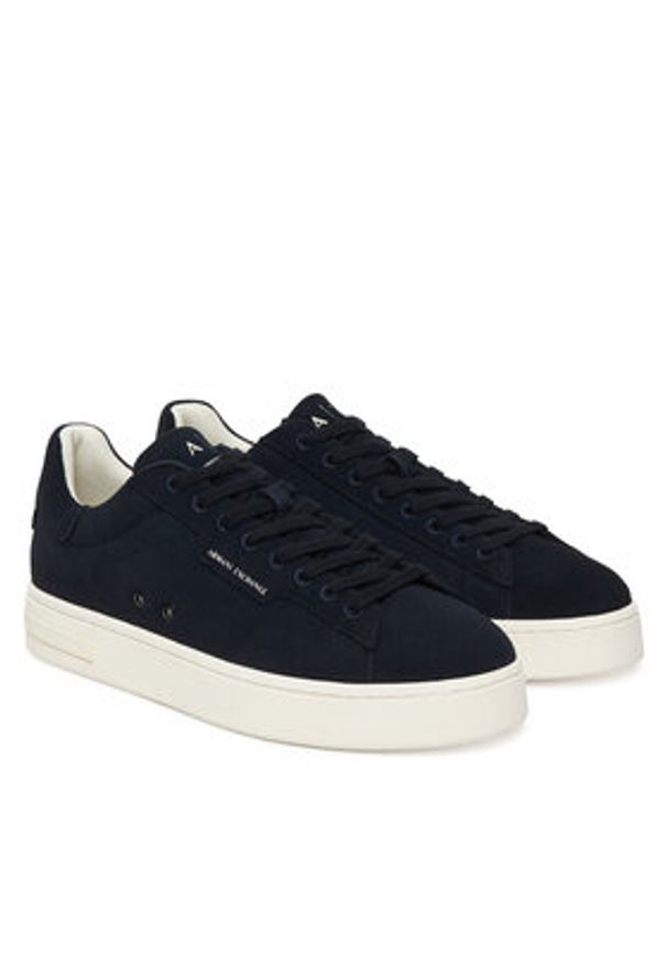 Armani Exchange Sneakersy XM002617 AF19687 ZB004 Granatowy. Kolor: niebieski. Materiał: zamsz, skóra