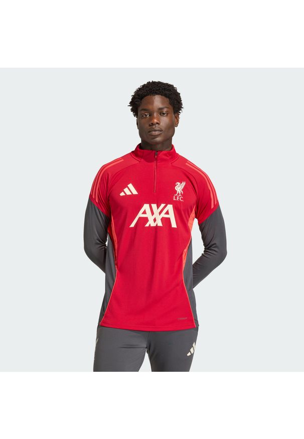 Adidas - Koszulka Liverpool FC Tiro 25 Competition Training. Kolor: czerwony. Materiał: dresówka. Sport: piłka nożna