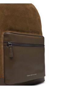 TOMMY HILFIGER - Tommy Hilfiger Plecak Th Casual Suede Backpack AM0AM13229 Zielony. Kolor: zielony. Materiał: zamsz, skóra. Styl: casual #6