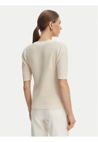 Morgan Kardigan 261-MYRTILE Beżowy Slim Fit. Kolor: beżowy. Materiał: bawełna #5