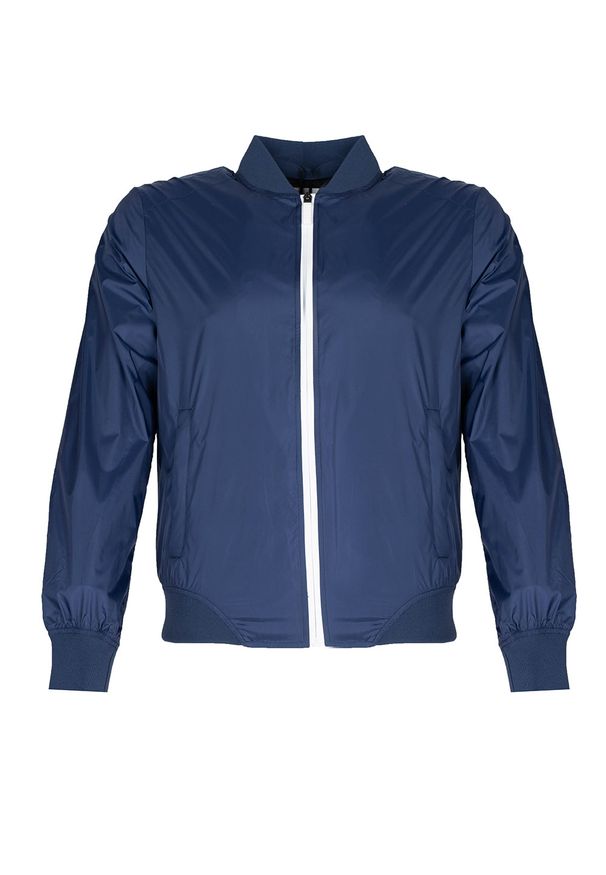 Invicta Kurtka "Bomber" | 4431804 | Mężczyzna | Biały, Niebieski. Okazja: na co dzień. Typ kołnierza: kołnierzyk stójkowy. Kolor: biały, niebieski, wielokolorowy. Materiał: poliamid. Styl: casual