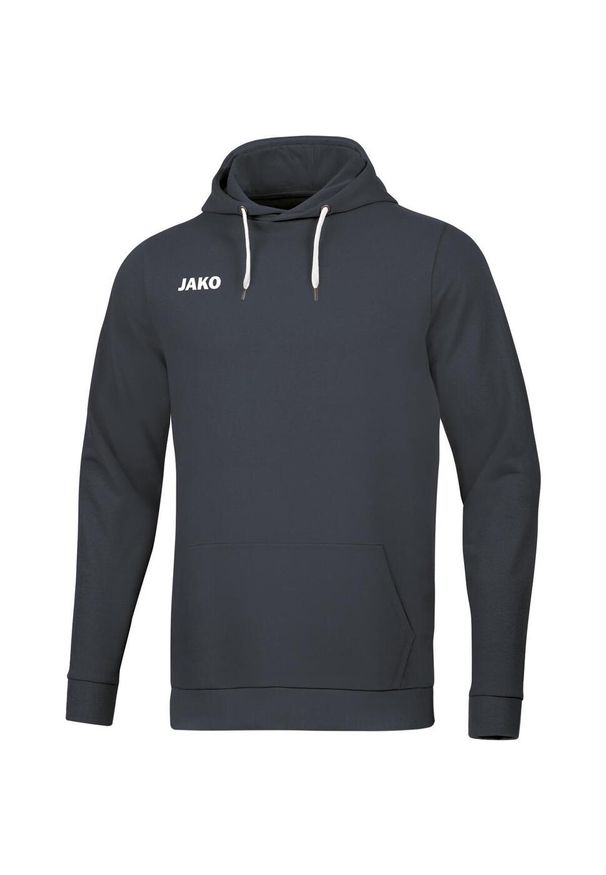 Bluza z kapturem Jako Base. Okazja: na co dzień. Typ kołnierza: kaptur. Kolor: niebieski. Styl: casual, sportowy