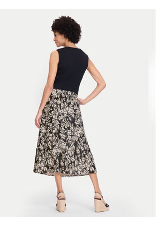 Olsen Spódnica trapezowa 16001506 Czarny Regular Fit. Kolor: czarny. Materiał: bawełna