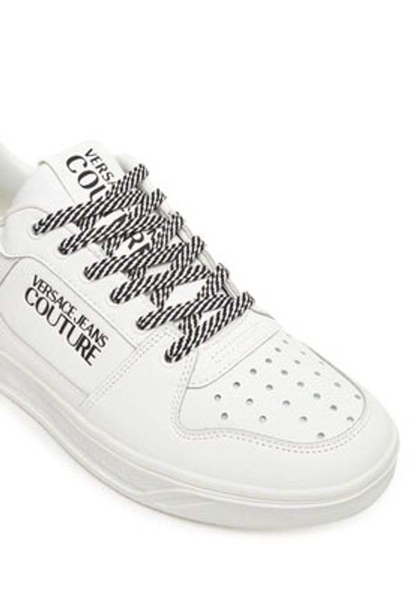 Versace Jeans Couture Sneakersy 78YA3SJ5 Biały. Kolor: biały. Materiał: skóra