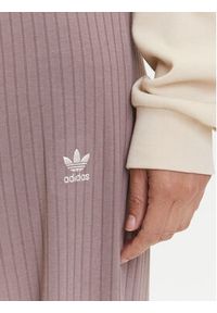 Adidas - adidas Spodnie dzianinowe Essentials JD0768 Beżowy Wide Leg. Kolor: beżowy. Materiał: wiskoza #3
