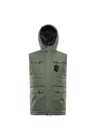 ALPINE PRO - Bezrękawnik męski mocno ocieplany Alpine Pro Hard. Kolor: zielony. Długość rękawa: bez rękawów. Sezon: zima, jesień. Sport: turystyka piesza #1