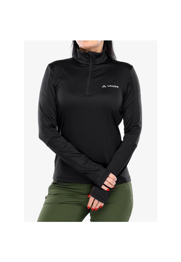 Bluza polarowa damska Vaude Livigno Halfzip II. Kolor: czarny. Materiał: polar