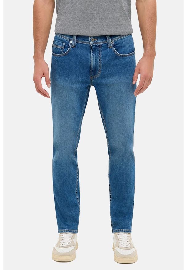 Męskie Spodnie Jeansowe Mustang Style Washington Straight Denim Blue 1016814 5000 582