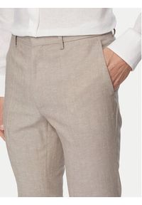 Hugo - HUGO Garnitur Arti/Hesten242V1X 50559671 Beżowy Extra Slim Fit. Kolor: beżowy. Materiał: bawełna, len #15