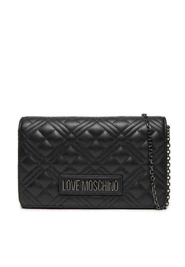 Love Moschino - LOVE MOSCHINO Torebka JC4079PP0LLA000A Czarny. Kolor: czarny. Materiał: skórzane