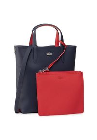 Lacoste Torebka Vertical Shopping Bag NF2991AA Granatowy. Kolor: niebieski. Materiał: skórzane #1