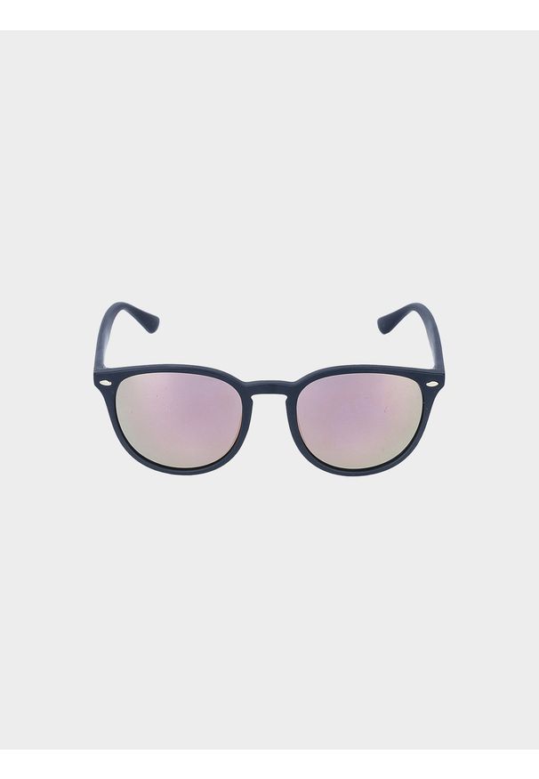4f - Okulary przeciwsłoneczne z multibarwną powłoką uniseks - czarne. Kolor: czarny. Wzór: gradientowy
