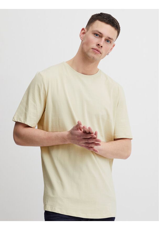 Blend T-Shirt 20715296 Beżowy Regular Fit. Kolor: beżowy. Materiał: bawełna