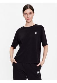 DKNY Koszulka piżamowa YI2422635 Czarny Loose Fit. Kolor: czarny. Materiał: wiskoza #1