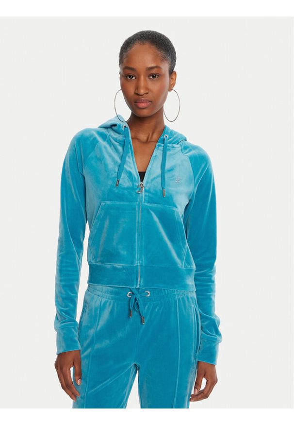 Juicy Couture Bluza Madison JCWA122001 Niebieski Slim Fit. Kolor: niebieski. Materiał: syntetyk
