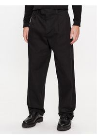 Calvin Klein Jeans Spodnie materiałowe J30J324038 Czarny Regular Fit. Kolor: czarny. Materiał: bawełna #1