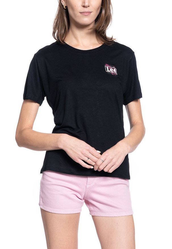 Lee - DAMSKI T-SHIRT LEE RELAXED FIT TEE BLACK L40CBW01 112108491