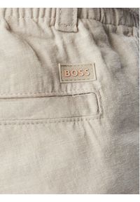 BOSS Chinosy Sanderson-L-3 50559595 Beżowy Regular Fit. Kolor: beżowy. Materiał: len #4
