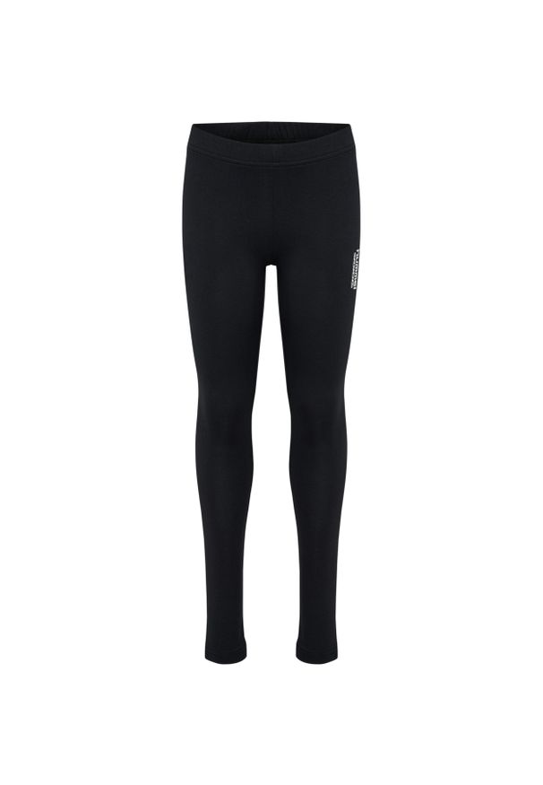 Legginsy dziecięce Hummel Base. Okazja: na uczelnię. Kolor: czarny. Materiał: tkanina. Styl: sportowy