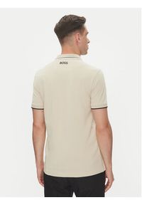 BOSS Polo Paddy Pro 50469102 Beżowy Regular Fit. Typ kołnierza: polo. Kolor: beżowy. Materiał: syntetyk #3