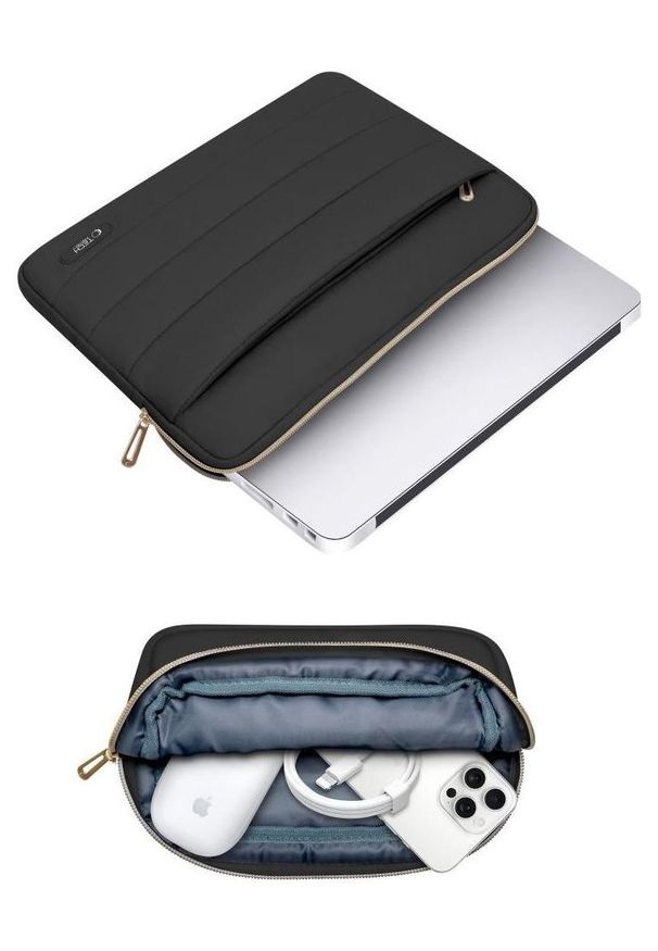 TECH-PROTECT - Wsuwka Tech-Protect Puffy 13''-14'' czarny. Kolor: czarny. Materiał: materiał. Styl: elegancki, casual