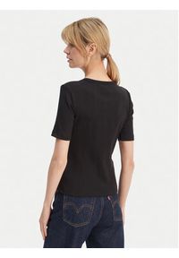 Calvin Klein T-Shirt Varigated LV044F211G Czarny Slim Fit. Kolor: czarny. Materiał: bawełna #3