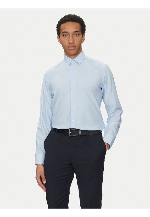Liu Jo Koszula QA5118 J4912 Niebieski Slim Fit. Kolor: niebieski. Materiał: syntetyk