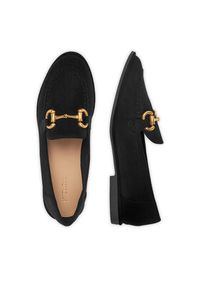 DeeZee Loafersy 1-141-1 Czarny. Kolor: czarny. Materiał: materiał #3