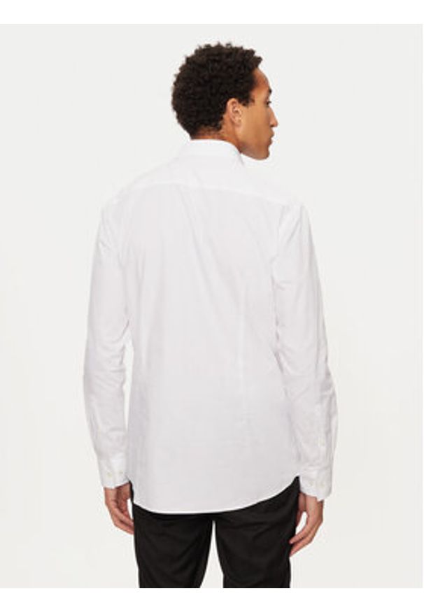 Hugo Koszula Keidi 50524849 Biały Slim Fit. Kolor: biały. Materiał: bawełna