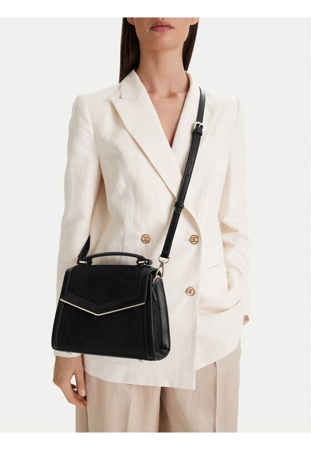 Nine West Torebka CEO-Wall Street Glow-KY318 Czarny. Kolor: czarny. Styl: street