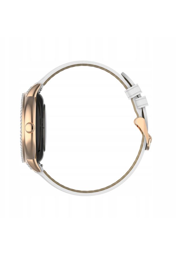GARETT - Smartwatch Garett Smartwatch damski Garett 5904238485118 różowe złoto bransoleta. Rodzaj zegarka: smartwatch. Kolor: złoty, wielokolorowy, różowy