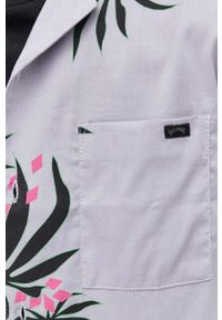Billabong koszula bawełniana męska kolor fioletowy regular. Kolor: fioletowy. Materiał: bawełna. Długość rękawa: krótki rękaw. Długość: krótkie #4