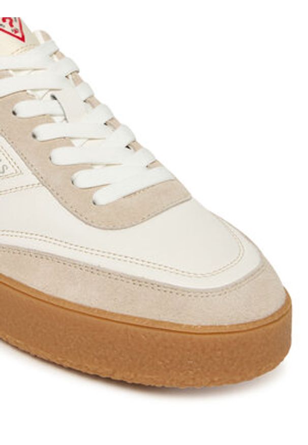 Guess Sneakersy FMFMOH LEA12 Biały. Kolor: biały. Materiał: skóra, syntetyk