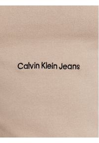 Calvin Klein Jeans Golf J30J324325 Khaki Slim Fit. Typ kołnierza: golf. Kolor: brązowy. Materiał: bawełna #3