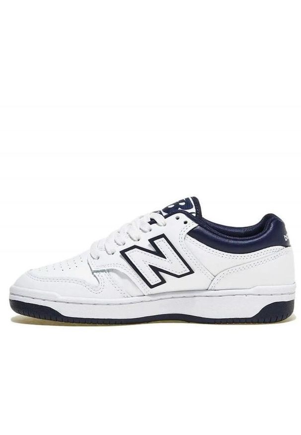 Buty do chodzenia męskie New Balance BB480LWN. Zapięcie: sznurówki. Kolor: biały. Materiał: syntetyk, materiał, tkanina. Szerokość cholewki: normalna. Sport: turystyka piesza