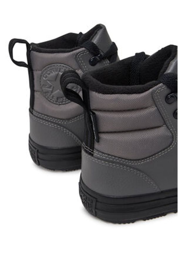 Converse Trampki Chuck Taylor All Star Berkshire Boot A09493C 055 Szary. Kolor: szary. Materiał: skóra