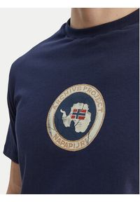 Napapijri T-Shirt S-Phos NP0A4G5A Granatowy Relaxed Fit. Kolor: niebieski. Materiał: bawełna #3