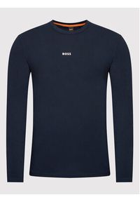 BOSS - Boss Longsleeve TChark 50473286 Granatowy Regular Fit. Kolor: niebieski. Materiał: bawełna. Długość rękawa: długi rękaw #4
