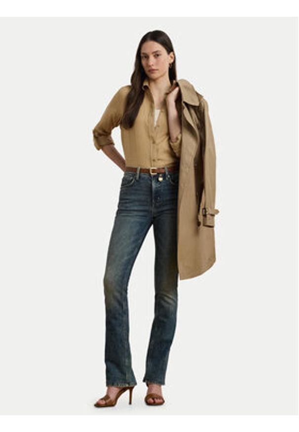 Lauren Ralph Lauren - LAUREN RALPH LAUREN Koszula 200782777060 Beżowy Relaxed Fit. Kolor: beżowy. Materiał: len